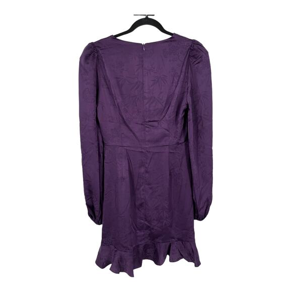 Astr the Label front twist long sleeve purple Medium M - Picture 6 of 8